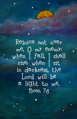 Micah 7:8 Moon & Stars Print