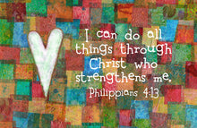 Philippians 4:13 Patchwork Print