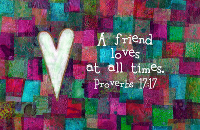 Proverbs 17:17 Patchwork Print