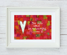Colossians 2:2 Patchwork Print