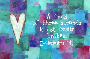 Ecclesiastes 4:12 Patchwork Print