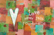 1 Corinthians 13:8 Patchwork Print