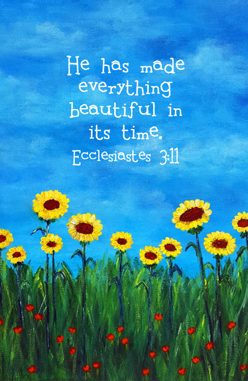 Ecclesiastes 3:11 Sunlit Skies Print
