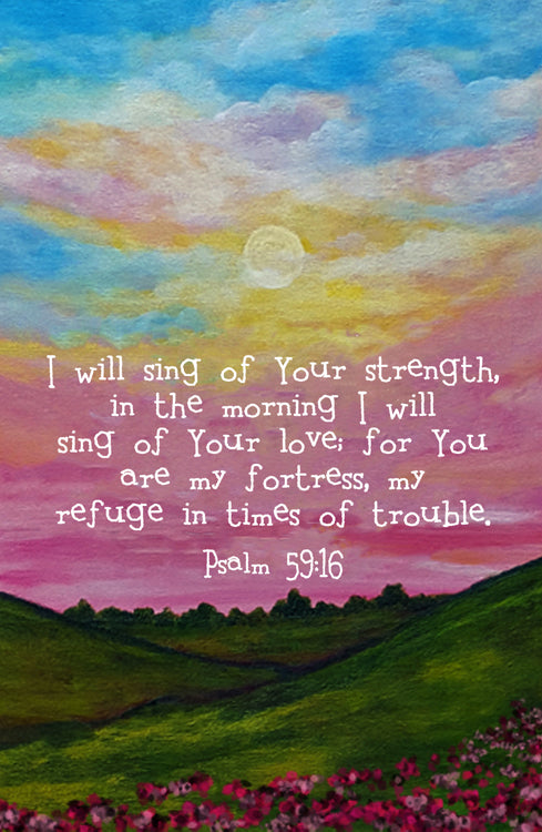 Psalm 59:16 Sunlit Skies Print