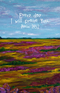 Psalm 145:2 Sunlit Skies Print