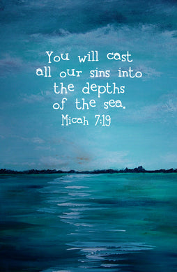 Micah 7:19 Sand & Sea Print