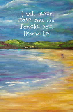 Hebrews 13:5 Sand & Sea Print