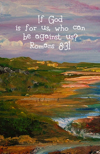 Romans 8:31 Sand & Sea Print