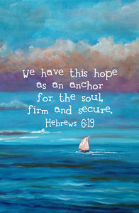 Hebrews 6:19 Sand & Sea Print