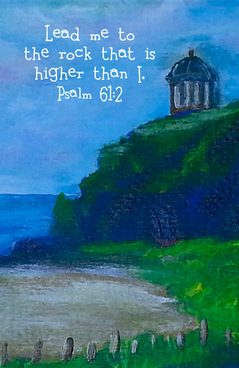 Psalm 61:2 Sand & Sea Print
