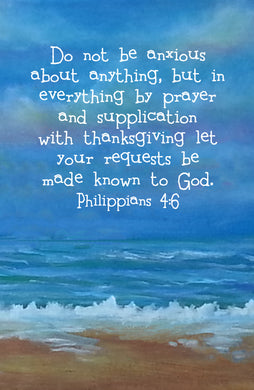 Philippians 4:6 Sand & Sea Print