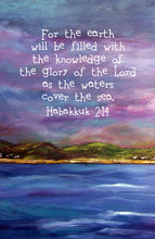 Habakkuk 2:14 Sand & Sea Print