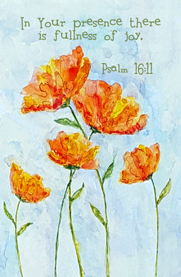 Psalm 16:11 Floral Print