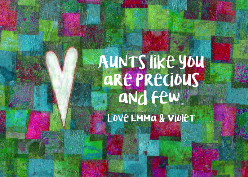 Aunt Gift - Personalized Print - Digital Download