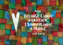 Brother Gift - Personalized Print - Digital Download