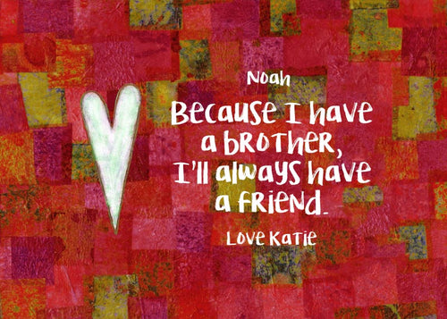 Brother Gift - Personalized Print - Digital Download