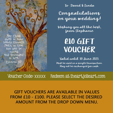 Wedding Gift Voucher - £10 to £100 Value