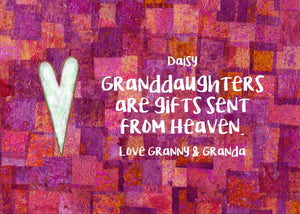Granddaughter Gift - Personalized Print - Digital Download