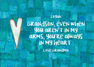 Grandson Gift - Personalized Print - Digital Download