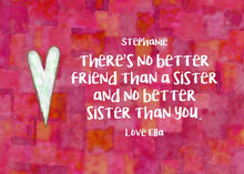 Sister Gift - Personalized Print - Digital Download