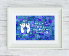 Framed Numbers 6:24 Baby Print