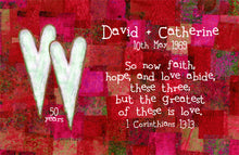 Framed 1 Corinthians 13:13 Anniversary Print